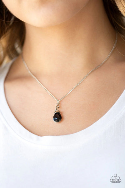 Timeless Trinket Black - Paparazzi Necklace
