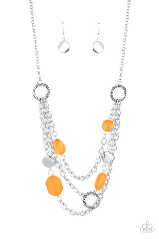 Oceanside Spa - Orange - Paparazzi Jewelry