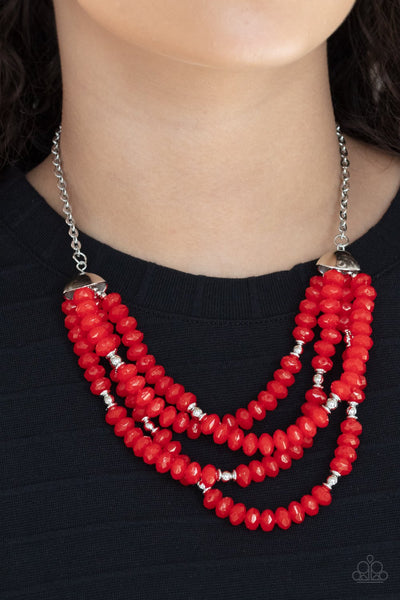 Best POSH-ible Taste Red - Paparazzi Necklace