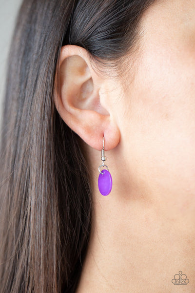 Tidal Tassels Purple - Paparazzi Necklace