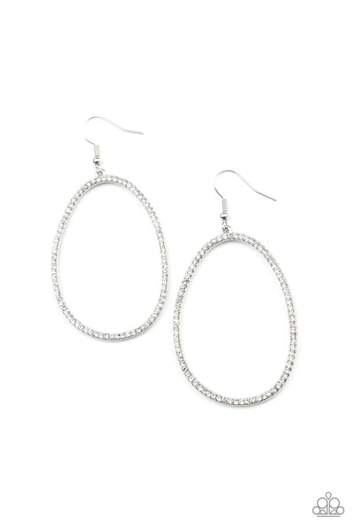 OVAL-ruled! White - Paparazzi Jewelry