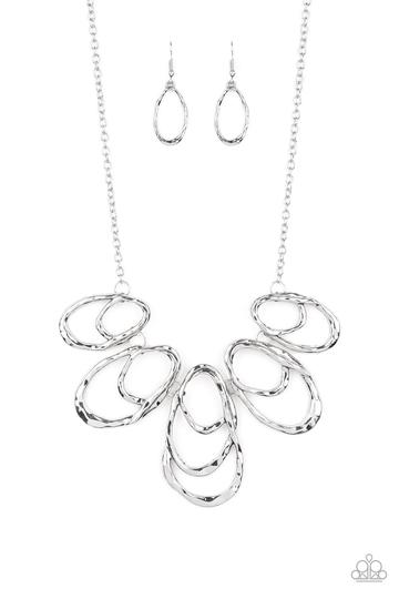 Terra Storm Silver - Paparazzi Necklace