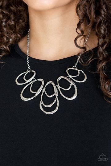 Terra Storm Silver - Paparazzi Necklace