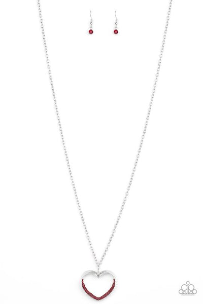 Bighearted Red - Paparazzi Necklace