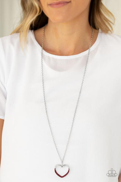 Bighearted Red - Paparazzi Necklace