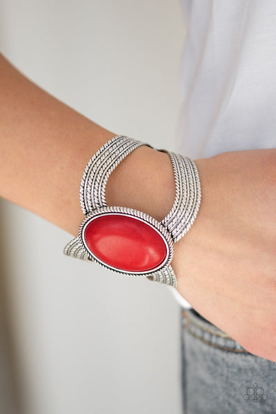 Coyote Couture Red - Paparazzi Bracelet
