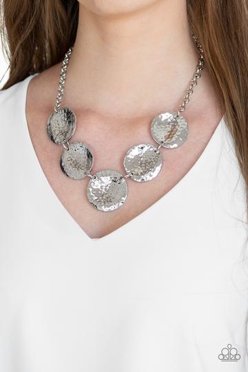 First Impressions Silver - Paparazzi Necklace