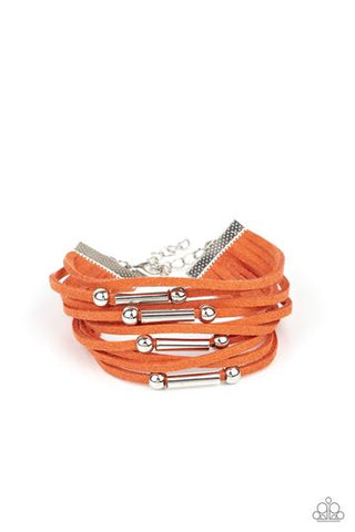 Back To Backpacker Orange - Paparazzi Jewelry