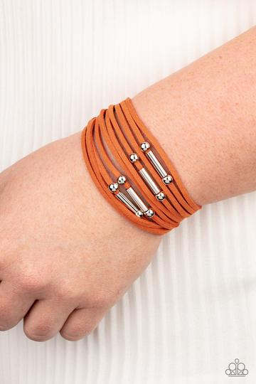 Back To Backpacker Orange - Paparazzi Jewelry