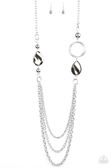 Rebels Have More Fun Silver - Paparazzi Necklace