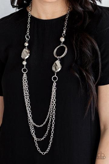 Rebels Have More Fun Silver - Paparazzi Necklace