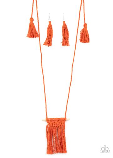Between You and Macramé Orange - Paparazzi Jewelry
