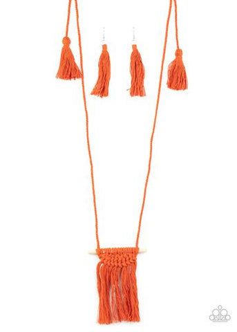 Between You and Macramé Orange - Paparazzi Jewelry