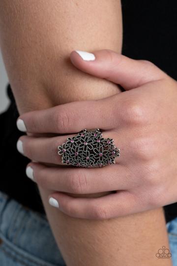 You're Sunflower - Pink Ring - Paparazzi Accessories