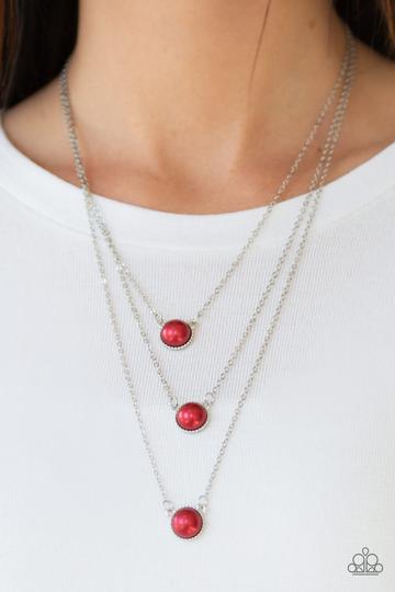 A Love For Luster Red - Paparazzi Necklace