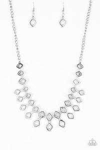 Geocentric Silver - Paparazzi Necklace