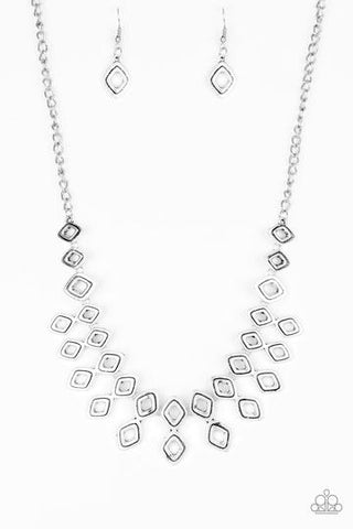 Geocentric Silver - Paparazzi Necklace