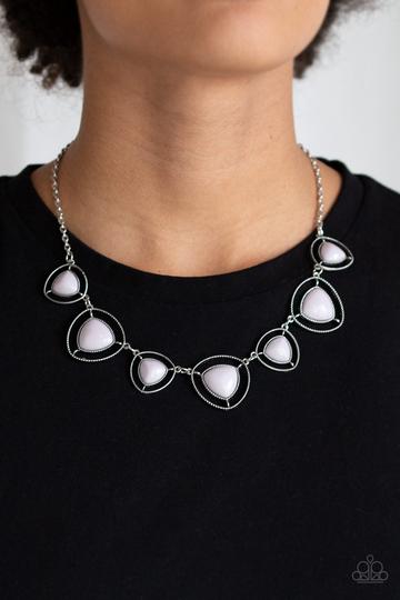 Make A Point Silver - Paparazzi Necklace