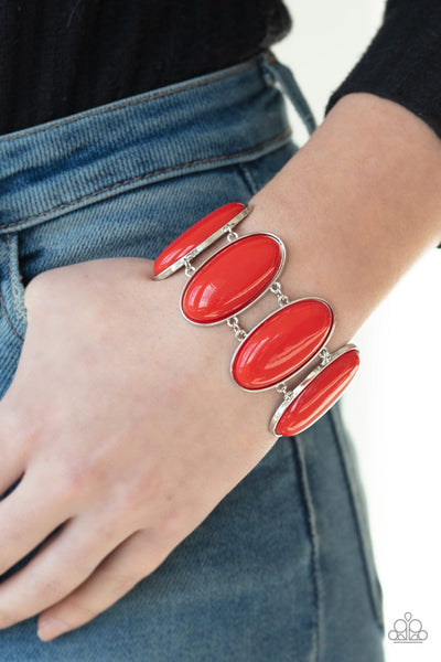 Power Pop Red - Paparazzi Bracelet