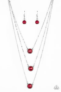 A Love For Luster Red - Paparazzi Necklace