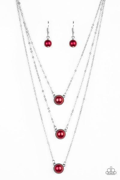 A Love For Luster Red - Paparazzi Necklace