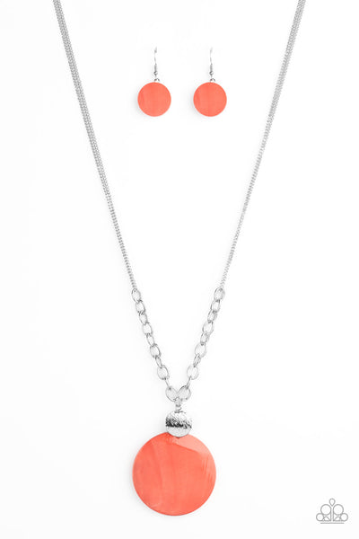 A Top SHELLer Orange - Paparazzi Necklace