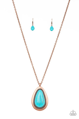 Badland To the Bone Copper - Paparazzi Necklace