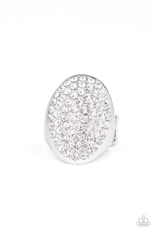 Bling Scene White - Paparazzi Ring