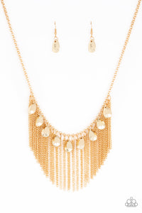 Bragging Rights Gold - Paparazzi Necklace