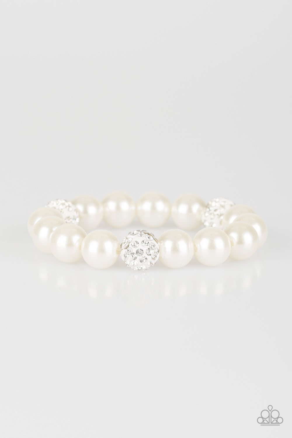 Cake Walk White - Paparazzi Bracelet