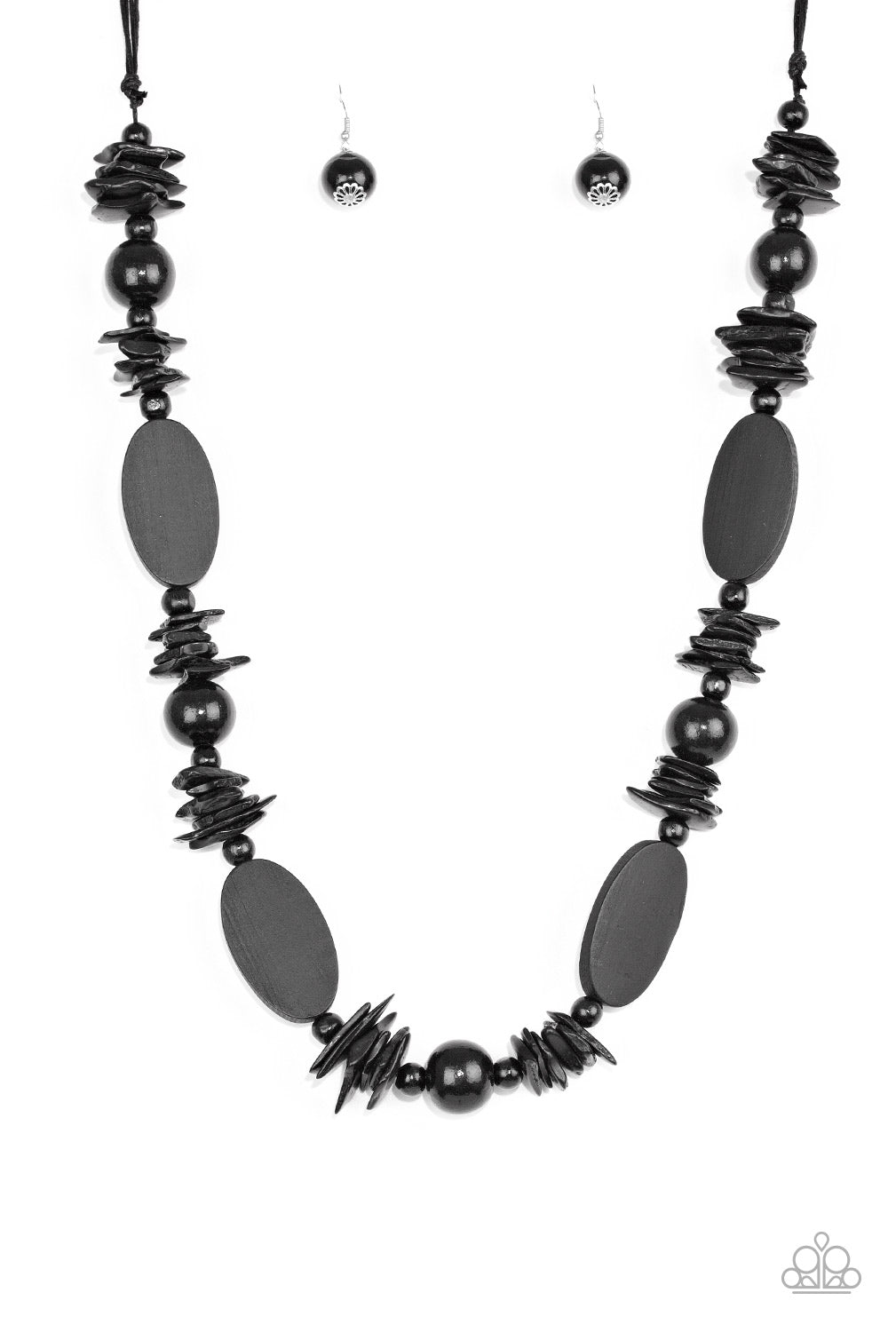 Carefree Cococay Black - Paparazzi Necklace