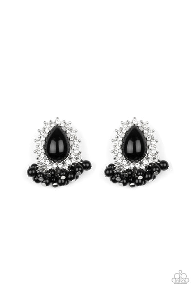 Castle Cameo Black - Paparazzi Earring