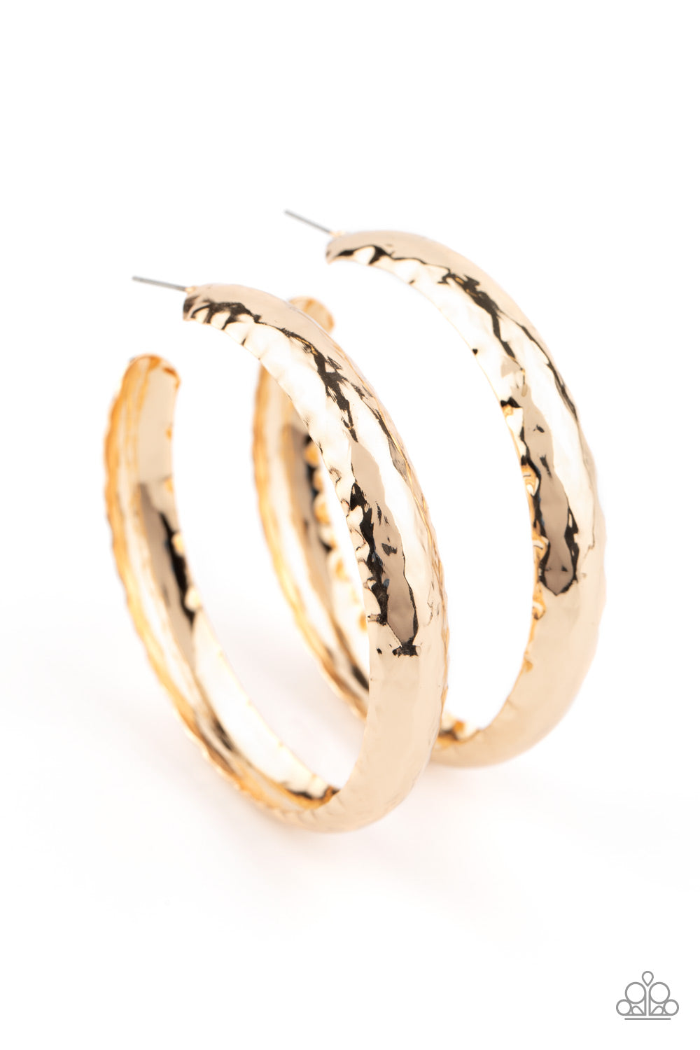 Check Out These Curves Gold - Paparazzi Earring