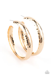 Check Out These Curves Gold - Paparazzi Earring