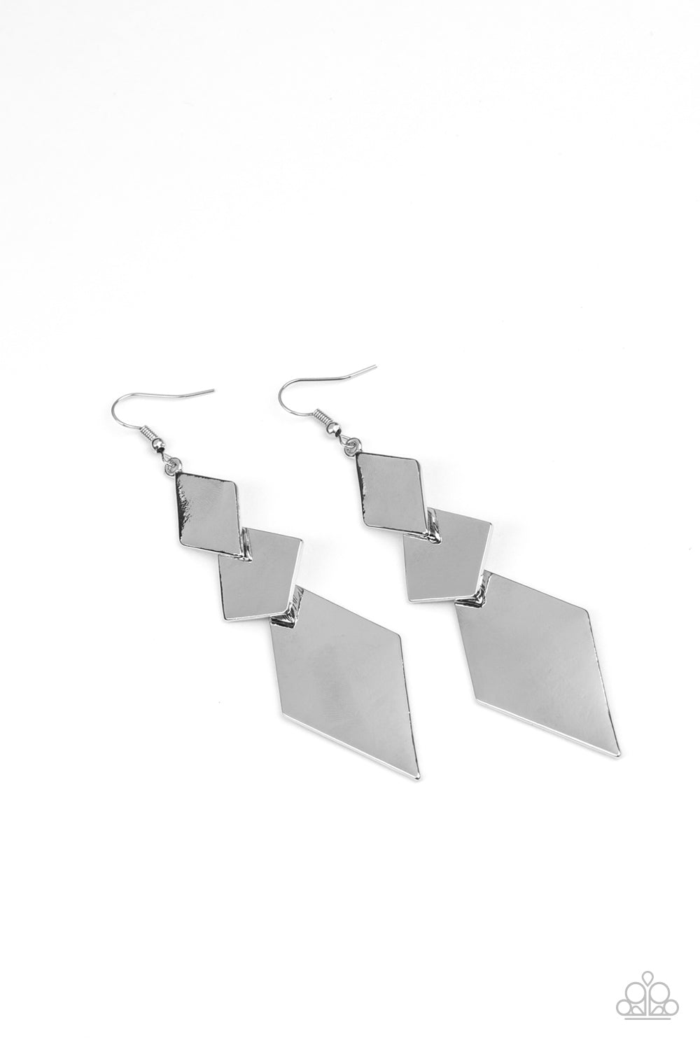 Danger Ahead Silver - Paparazzi Earring