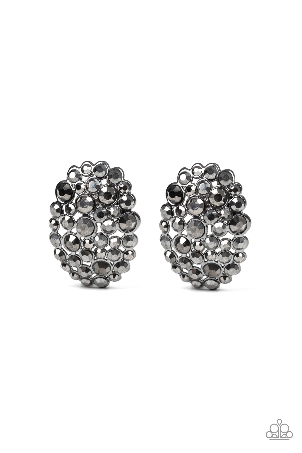 Daring Dazzle Black - Paparazzi Earring