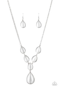 Dewey Decadence White - Paparazzi Necklace