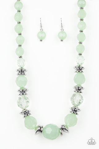 Dine and Dash Green - Paparazzi Necklace