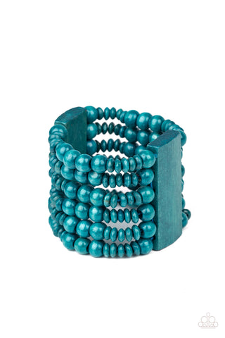 Don't Stop Belize-ing Blue - Paparazzi Bracelet