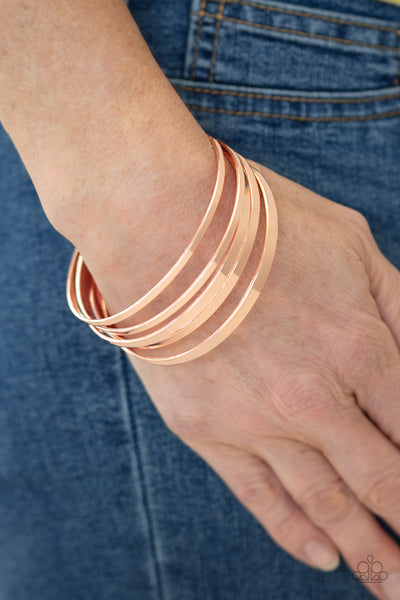 Ensnared Copper - Paparazzi Bracelet