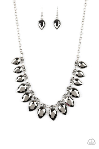 Fearless Is More Silver - Paparazzi Necklace