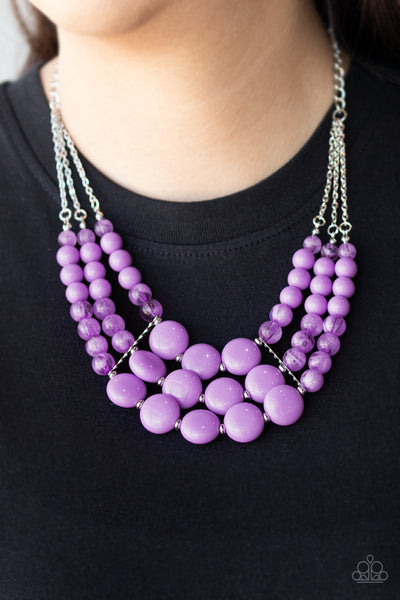 Flirtatiously Fruity Purple - Paparazzi Necklace