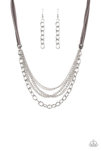 Free Roamer Silver - Paparazzi Necklace