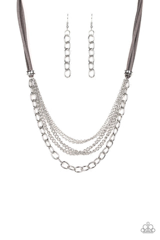 Free Roamer Silver - Paparazzi Necklace