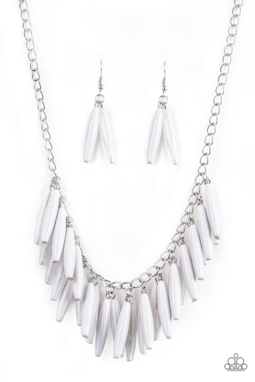 Full of Flavor White - Paparazzi Necklace