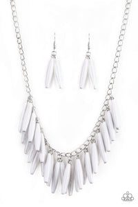 Full of Flavor White - Paparazzi Necklace