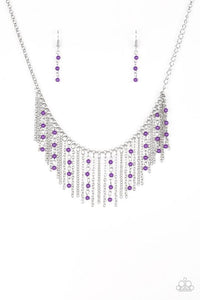 Harlem Hideaway Purple - Paparazzi Necklace