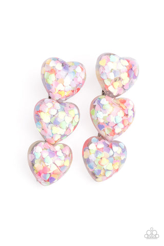 Heart Full of Confetti Multi - Paparazzi Hair Clip