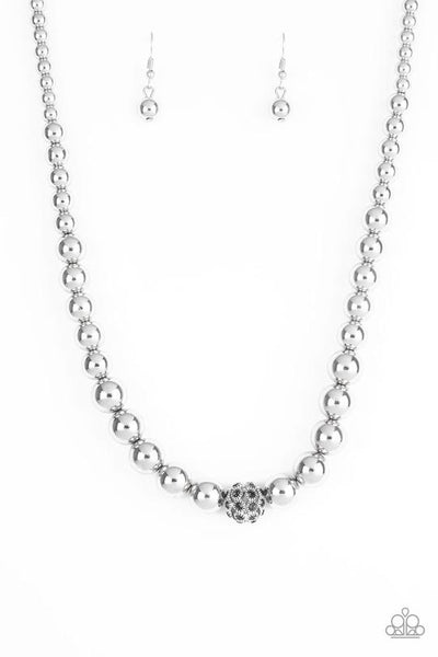 High Stakes Fame Silver - Paparazzi Necklace