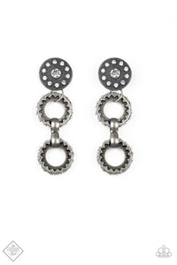 High Tech White - Paparazzi Earring